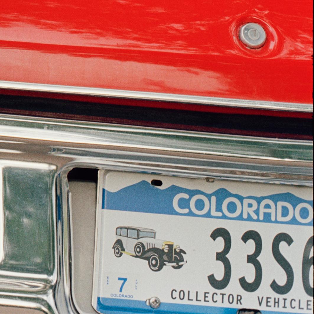 Hunter Thompson y Anita Bejmuk en su casa, Aspen, Colorado, 7 de julio de 2002 - Color Photograph Marrón de Jonathan Becker