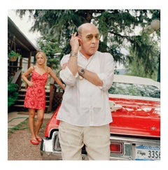 Hunter Thompson and Anita Bejmuk at home, Aspen, Colorado, 7 July 2002