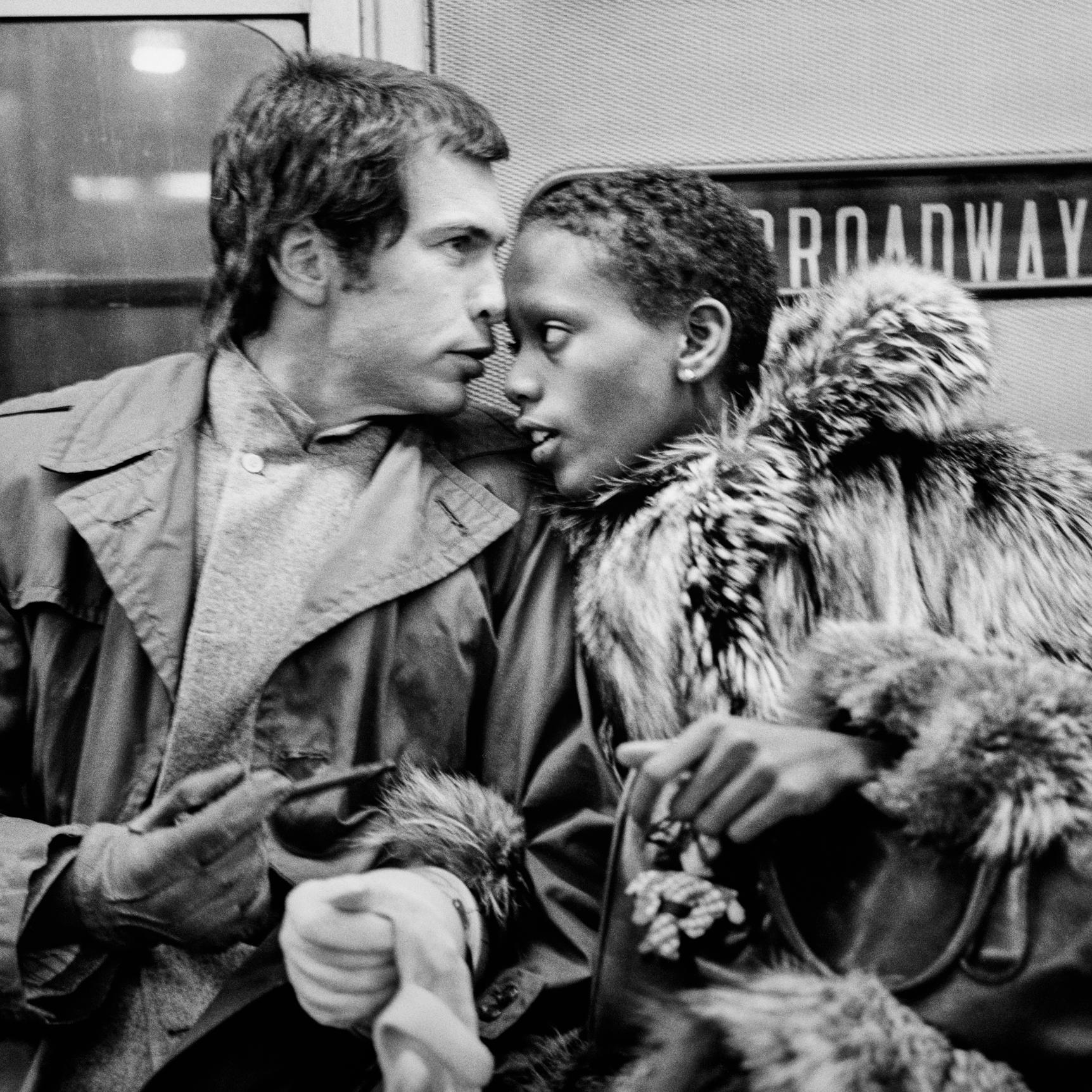 Jean-Paul Goude & Toukie Smith in NYC Subway, 1976 - Photograph by Jonathan Becker