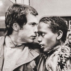 Jean-Paul Goude & Toukie Smith in NYC Subway, 1976