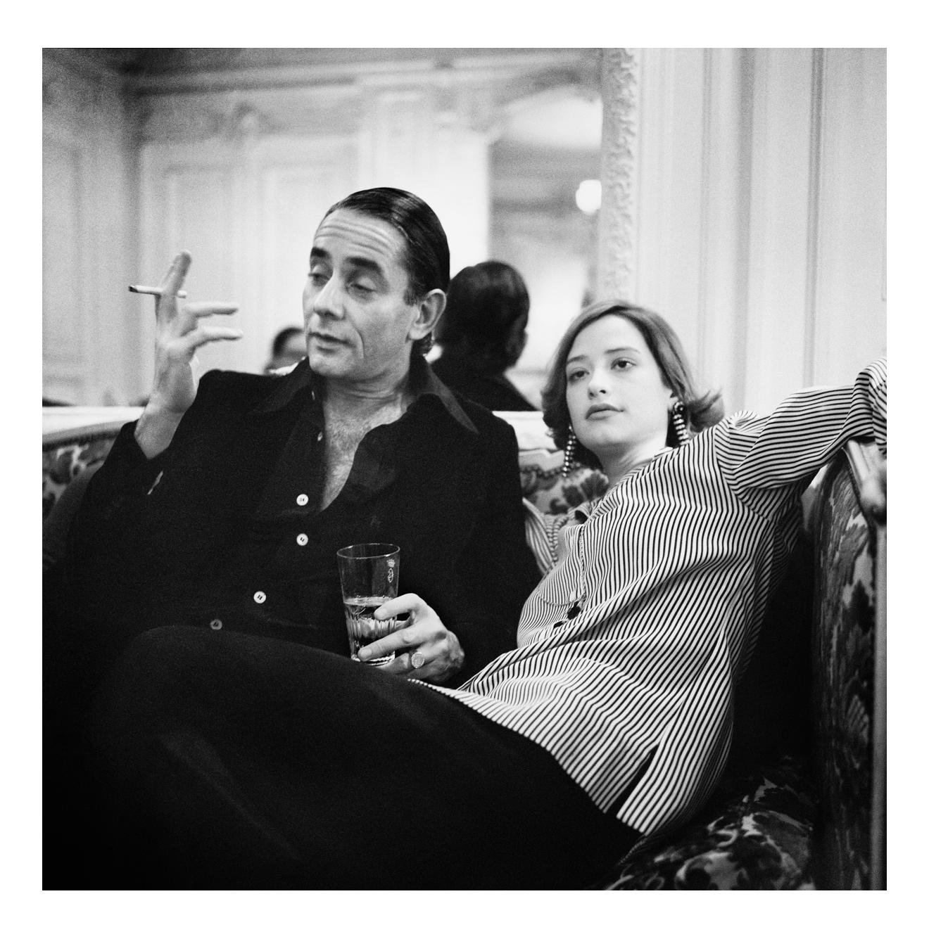 Jonathan Becker Black and White Photograph - Kenny Jay Lane and Nicky Weymouth at the Hotel de Crillon, Paris, February 1975