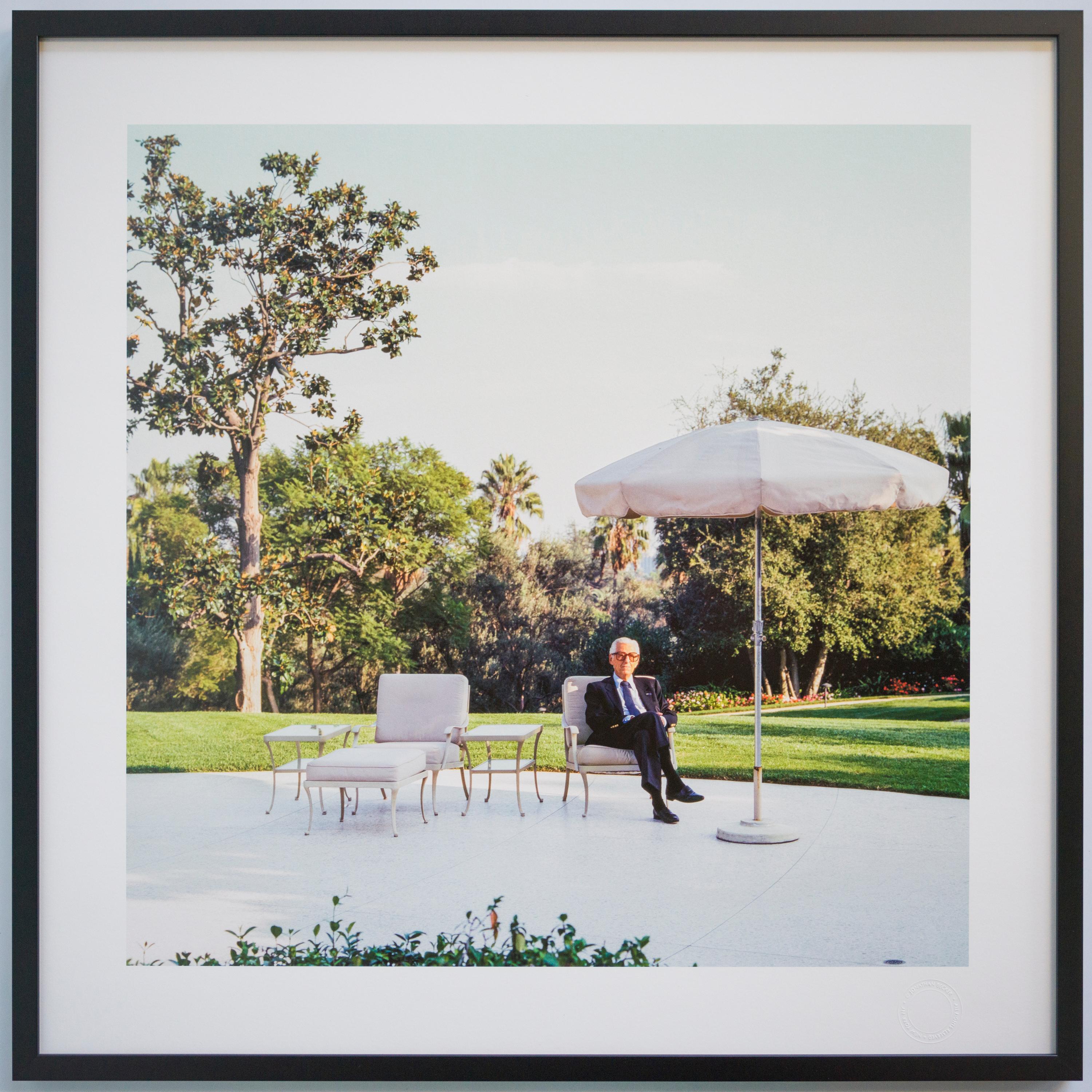 Jonathan Becker Color Photograph - Lew Wasserman at home in Beverly Hills, November 1995