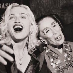 Martha Graham with Madonna & Calvin Klein at New York City Center, October 1990