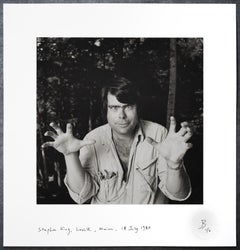 Stephen King in Lovell, Maine, 18 July 1980