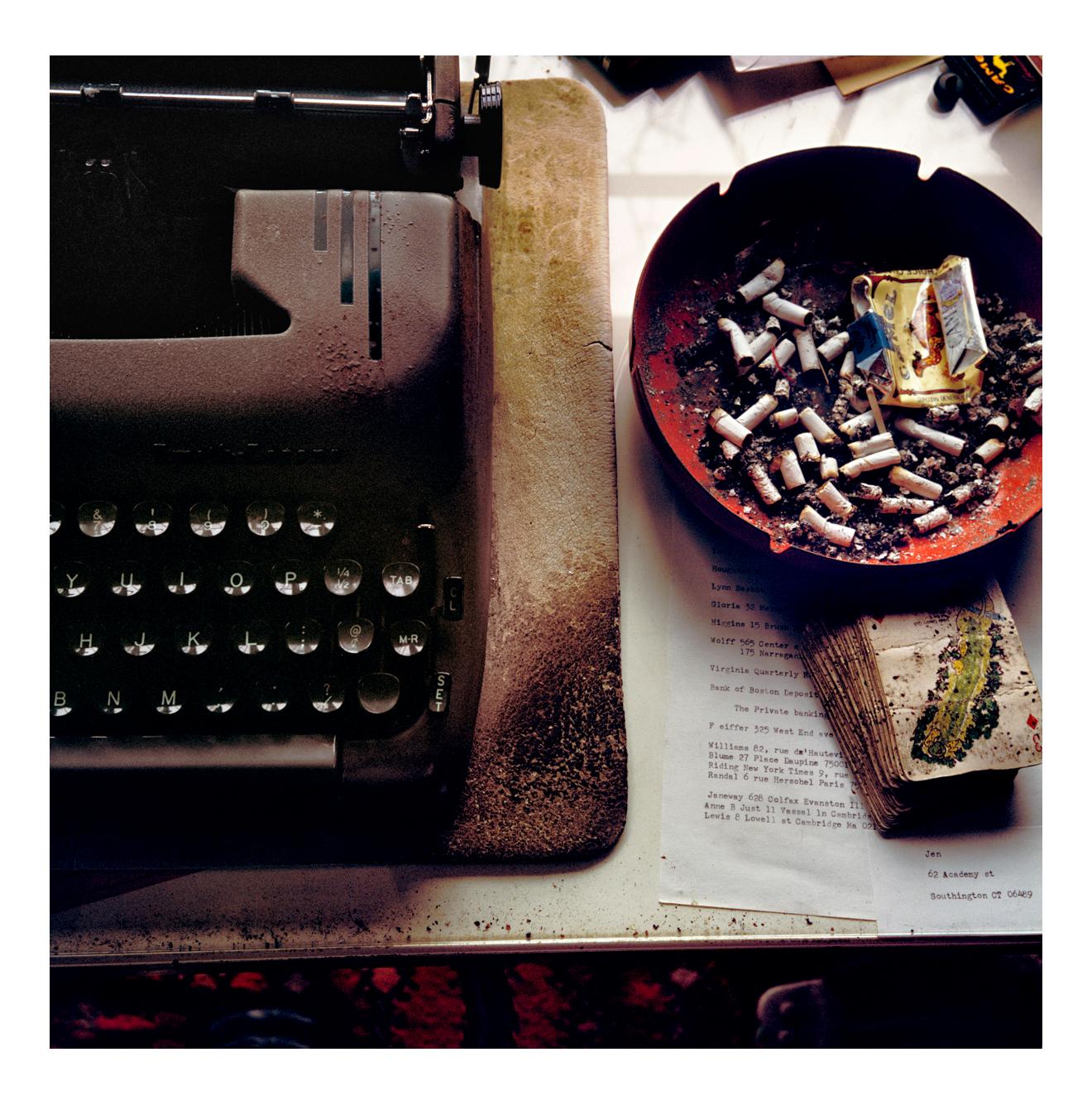 Jonathan Becker Color Photograph - Ward Just’s Desk, Martha’s Vineyard, 26 December 1996