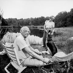 Arthur Miller and Inge Morath at home, Connecticut, August 23, 1991