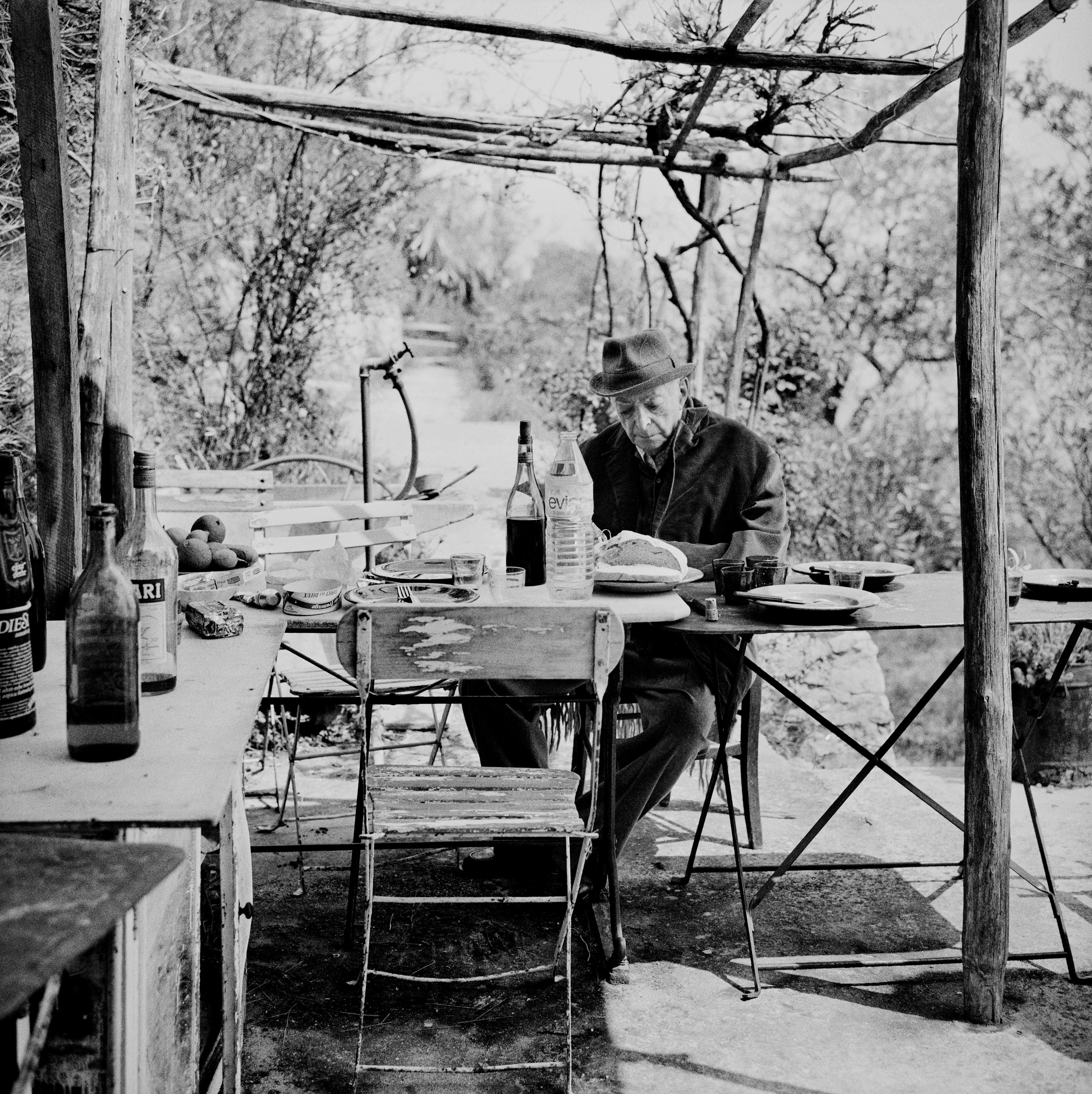 Jonathan Becker Portrait Photograph - Brassaï at Eze-Village, May 1982
