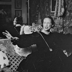 Diana Vreeland at home, 550 Park Avenue, New York, 21 July 1979