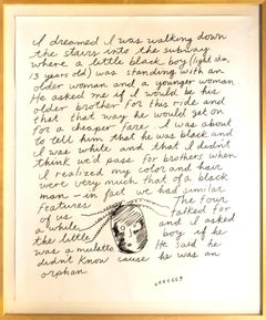 Jonathan Borofsky Subway Dream Monumental 77” Signed Screenprint Edition of 11