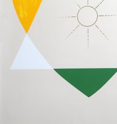 The Balance of Love and Work produziert Energie, Siebdruck von Jonathan Borofsky