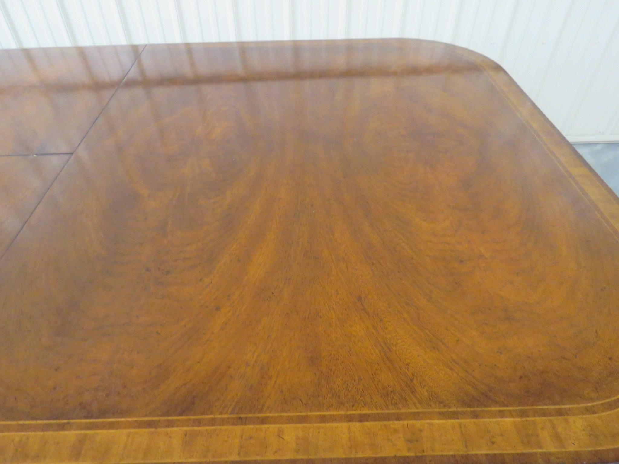 American Jonathan Charles Georgian Style Dining Table