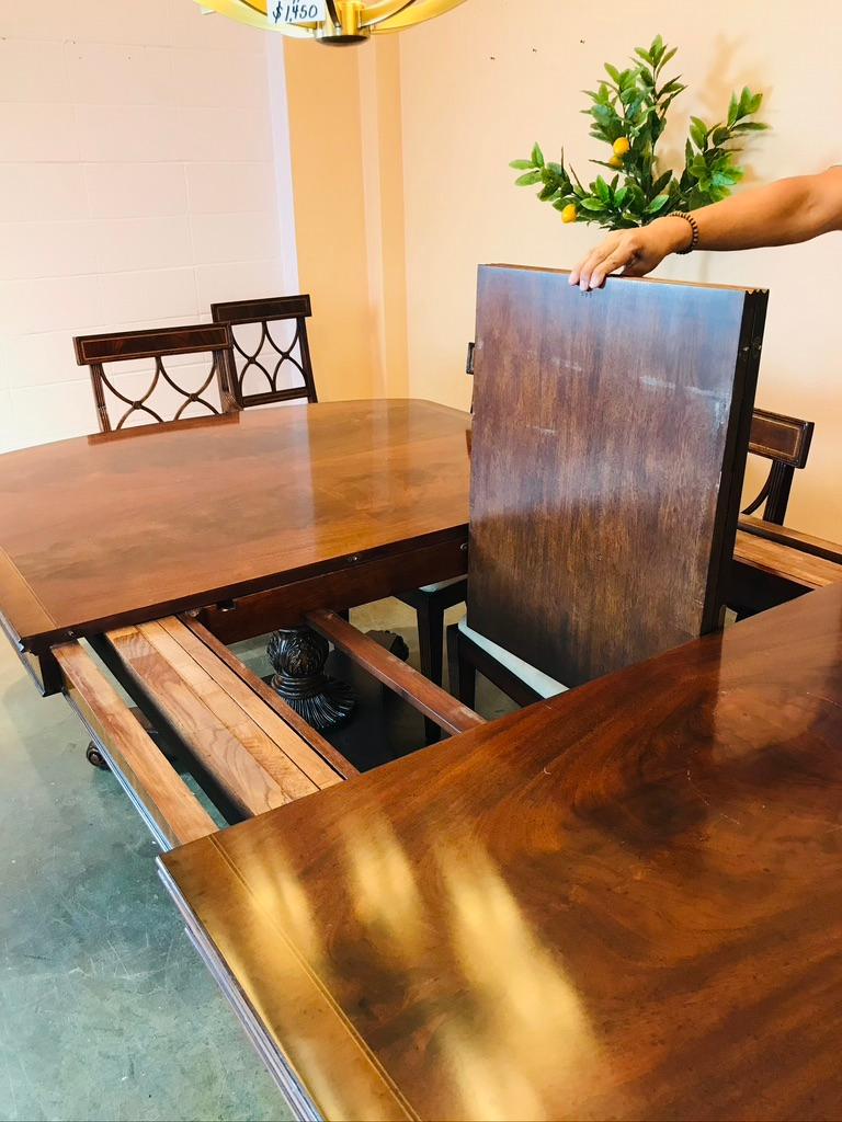 Jonathan Charles Triple Pedestal Dining Table 1
