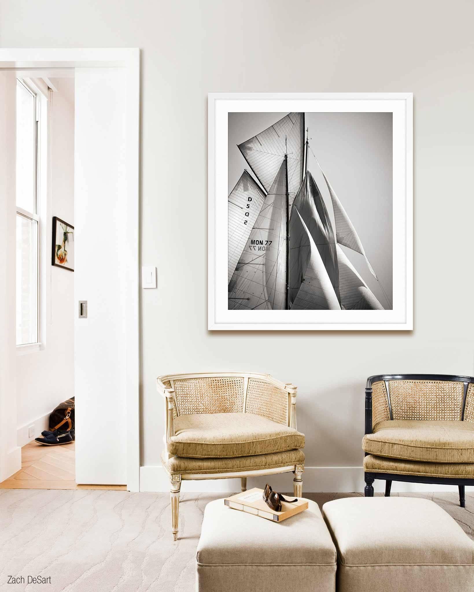 SAILS XII, COTE D'AZUR - Print by Jonathan Chritchley
