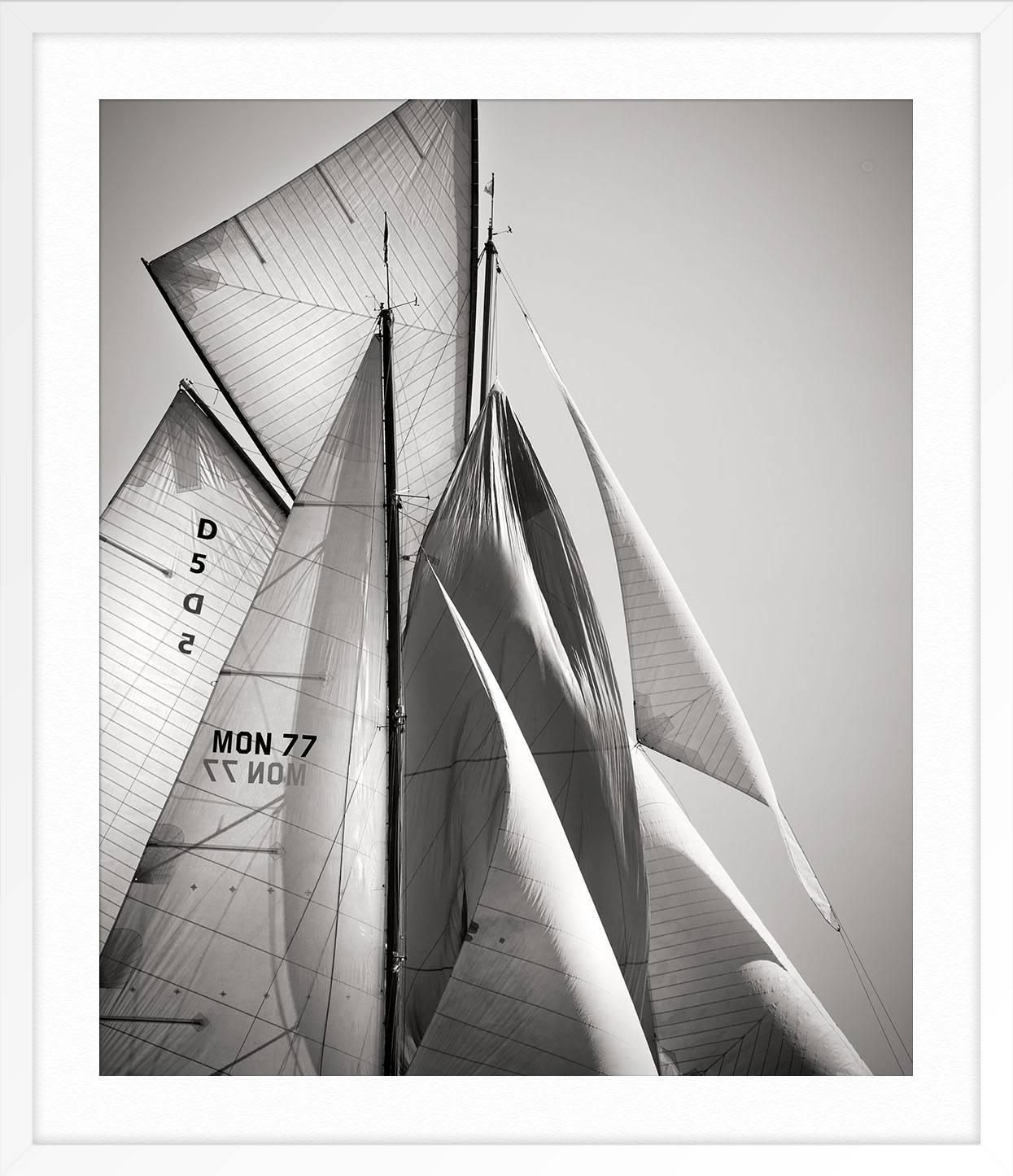 ABOUT THIS PIECE: Since 2008 fine art photographer Jonathan Chritchley has regularly been invited to attend the Classic Yacht Regattas on the legendary Cote d’Azur in France, working in and around the waters off such glamorous spots as Saint-Tropez,