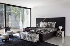 Jonathan Ebony Bed with Kintsugi