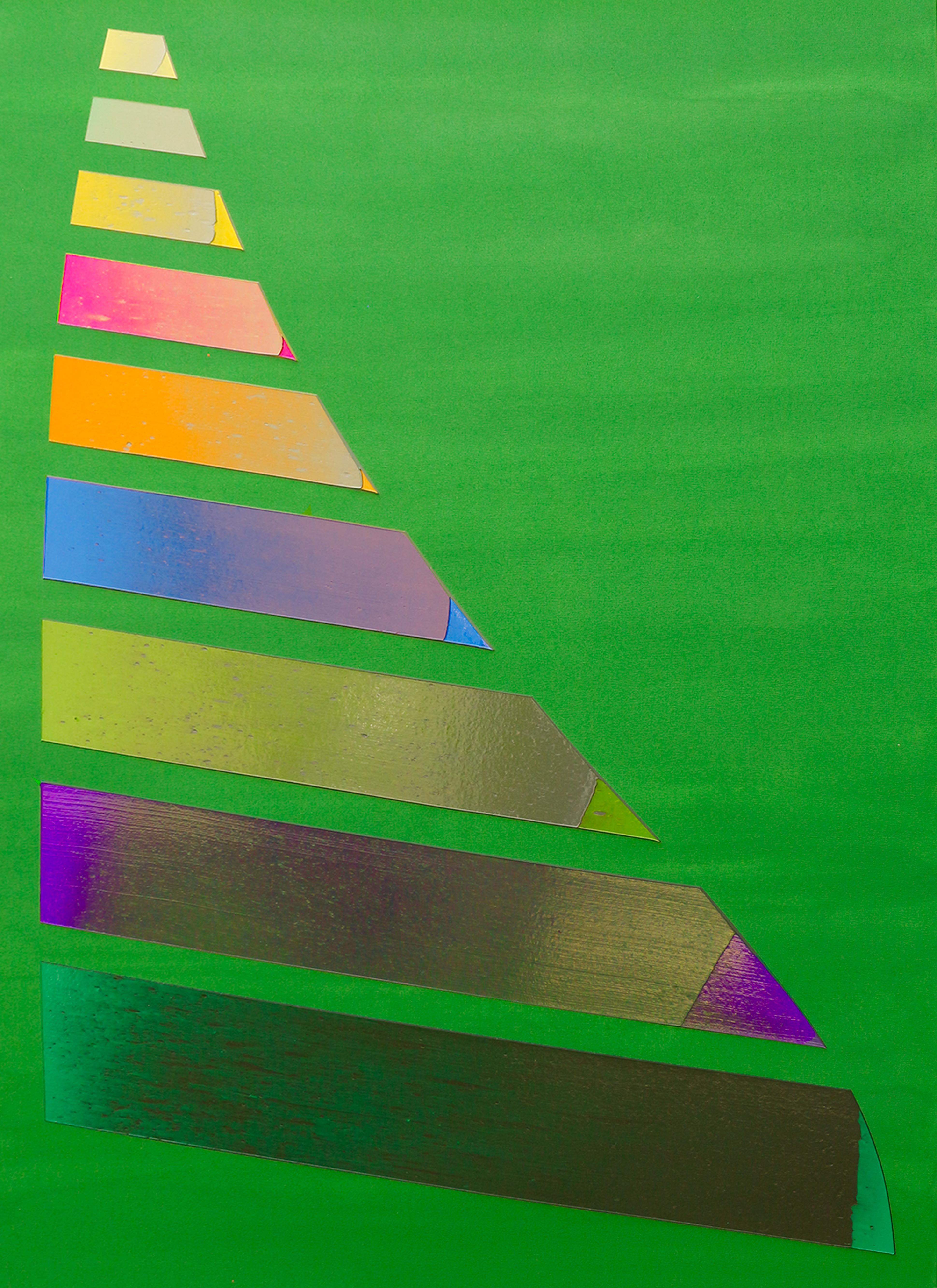 Jonathan Forrest Abstract Painting - Green Rudder