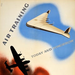 Original Vintage RAF Royal Air Force Recruitment Poster Air Force Training Corps