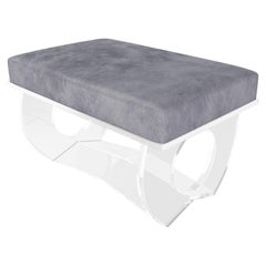 Jonathan Franc Modern Aubury Acrylic Bench