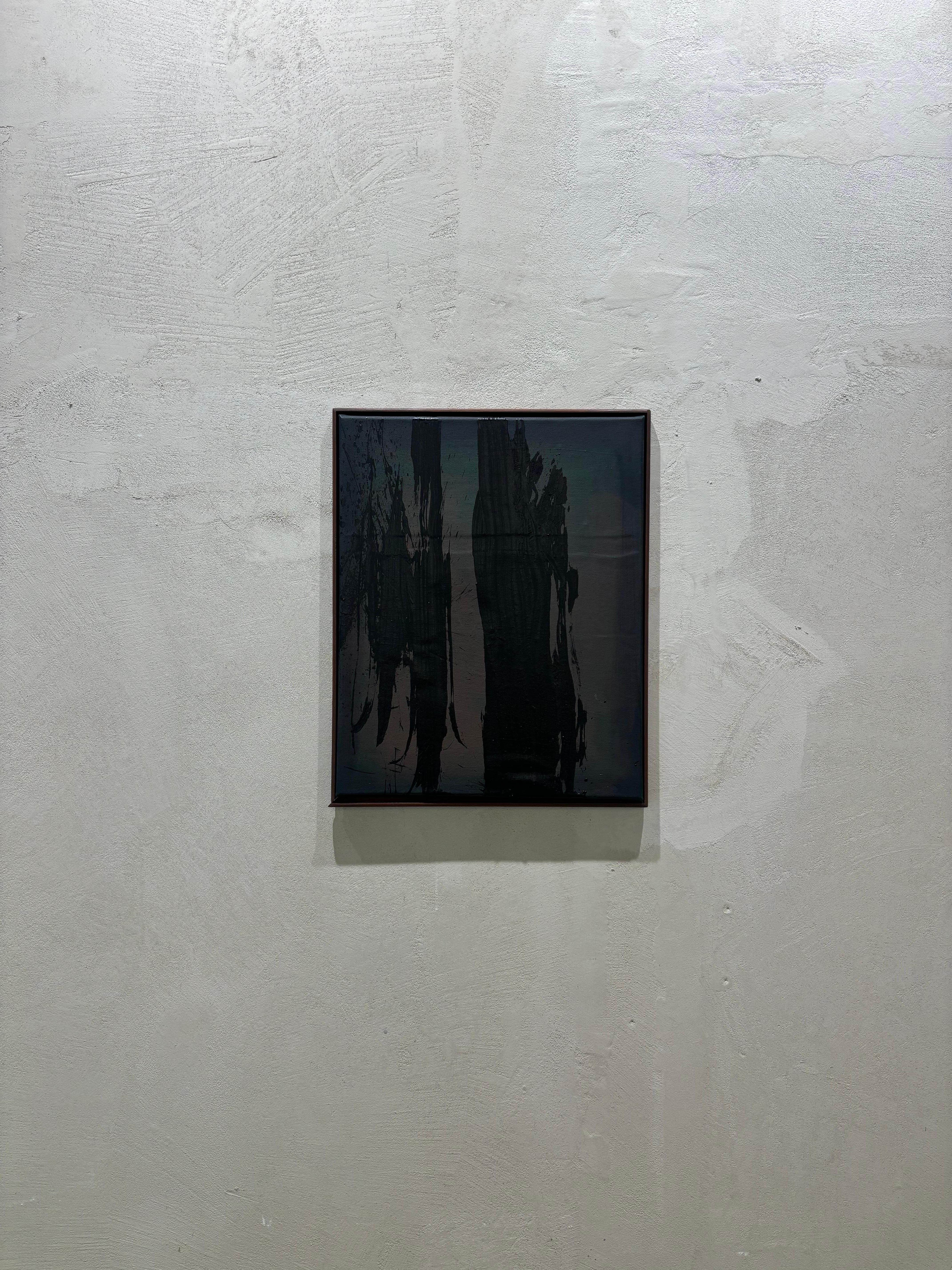 ABSTRACT Œuvre d'art Black Grey de l'artiste contemporain Jonathan Freemantle 2024 en vente 3