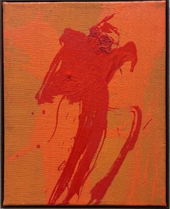 ABSTRACT Opera d'arte Arancione Rosso Artista contemporaneo Jonathan Freemantle Paesaggi