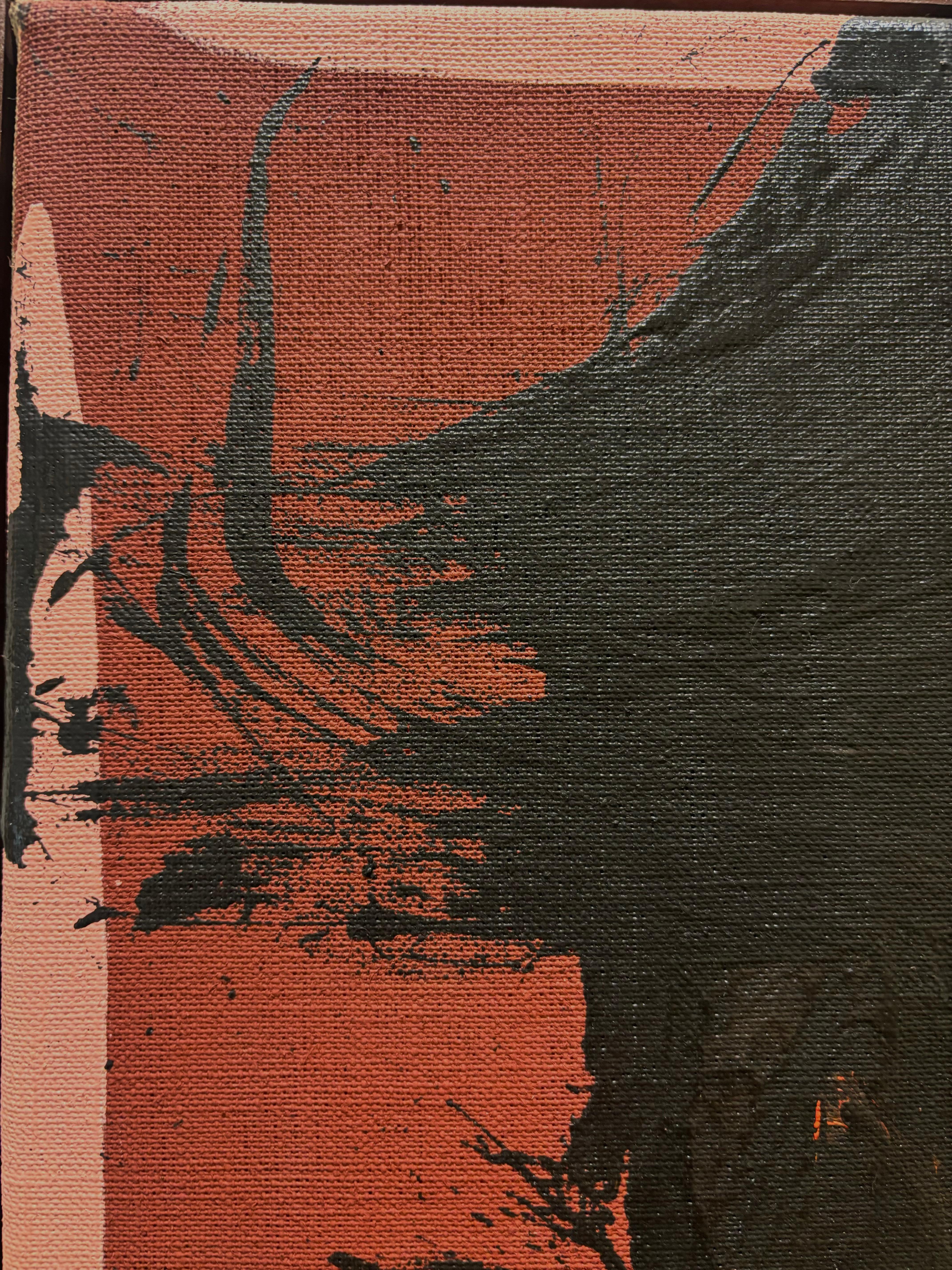 ABSTRACT Opera d'arte Arancione Rosso dell'artista contemporaneo Jonathan Freemantle 2024 in vendita 3