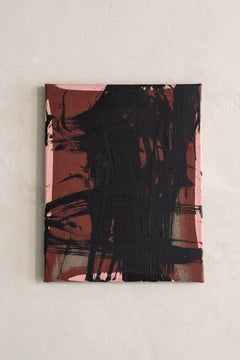 OBRA DE ARTE ABSTRACTO Naranja Rojo por el artista contemporáneo Jonathan Freemantle 2024