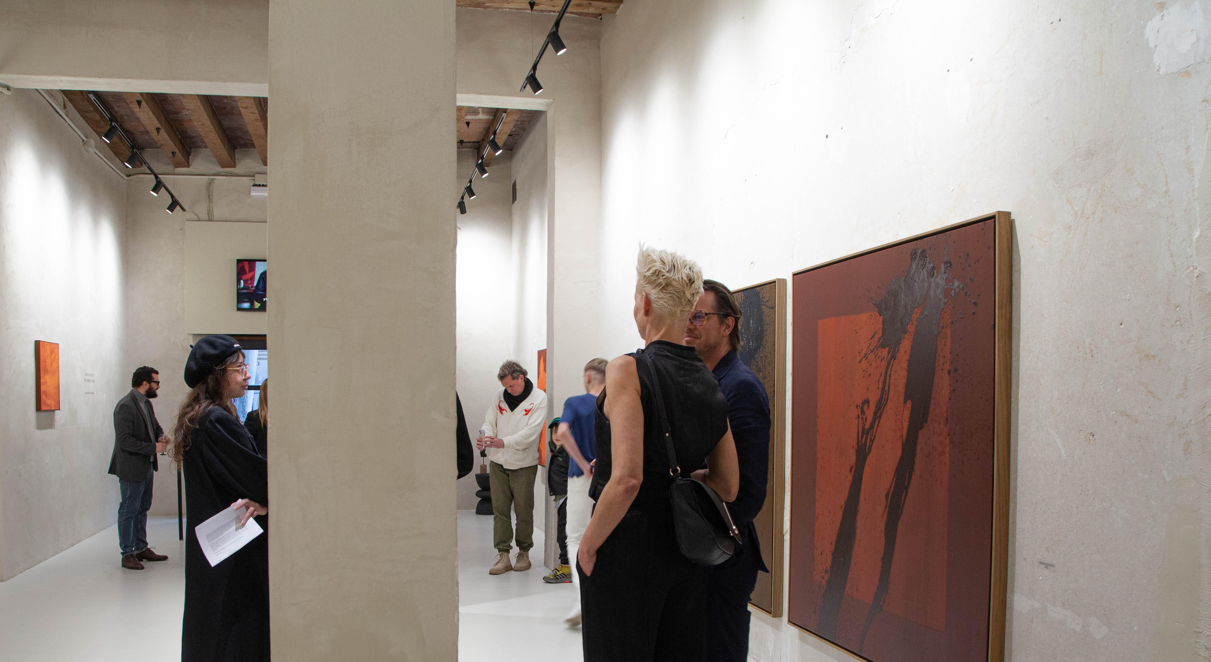 ABSTRACT Gestische Landschaften Black Brown Contemporary Jonathan Freemantle im Angebot 6