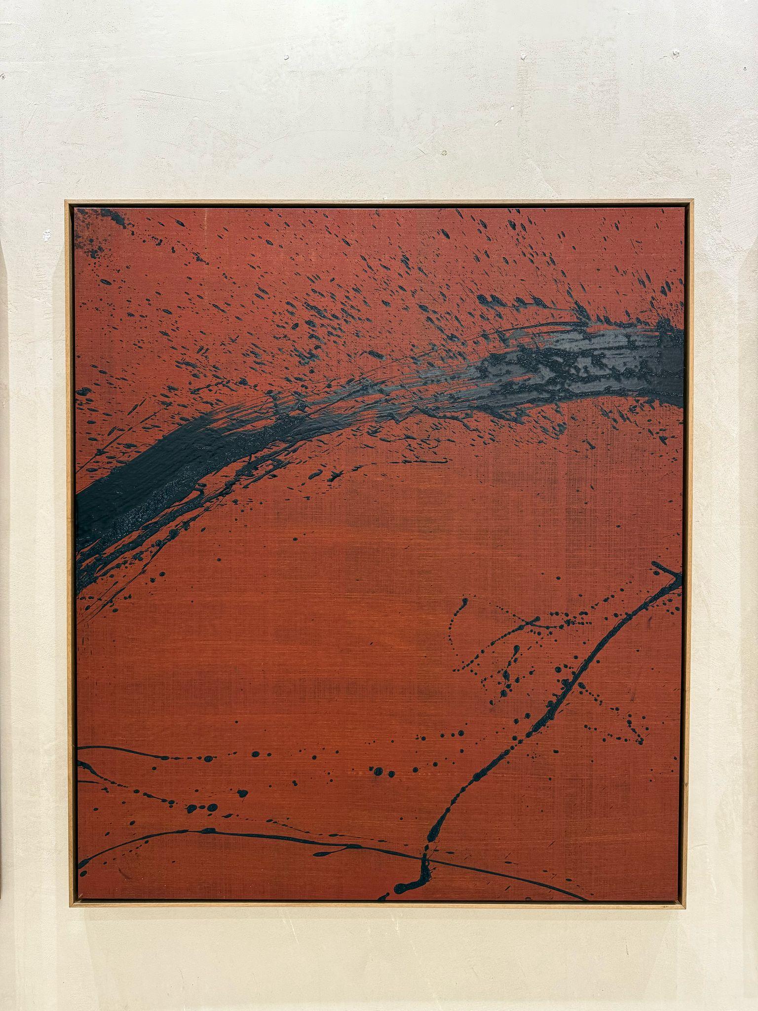 ABSTRACT Paesaggi gestuali Nero Terracotta Contemporaneo Jonathan Freemantle in vendita 3