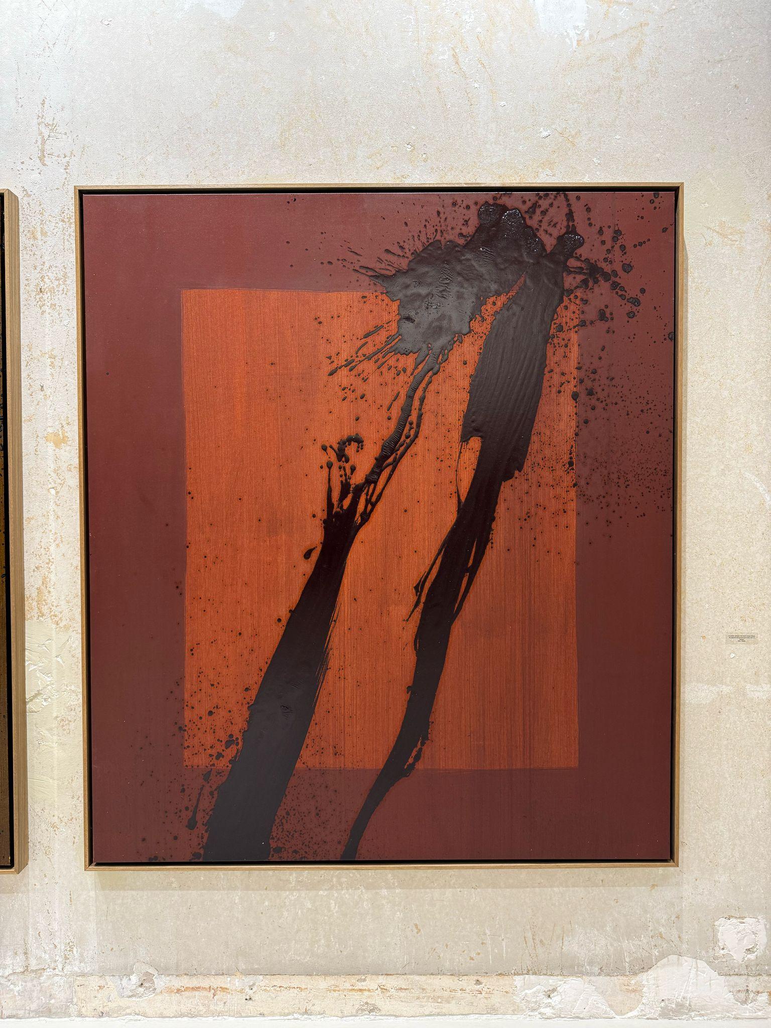 ABSTRACT Paesaggi gestuali Nero Terracotta Contemporaneo Jonathan Freemantle in vendita 3