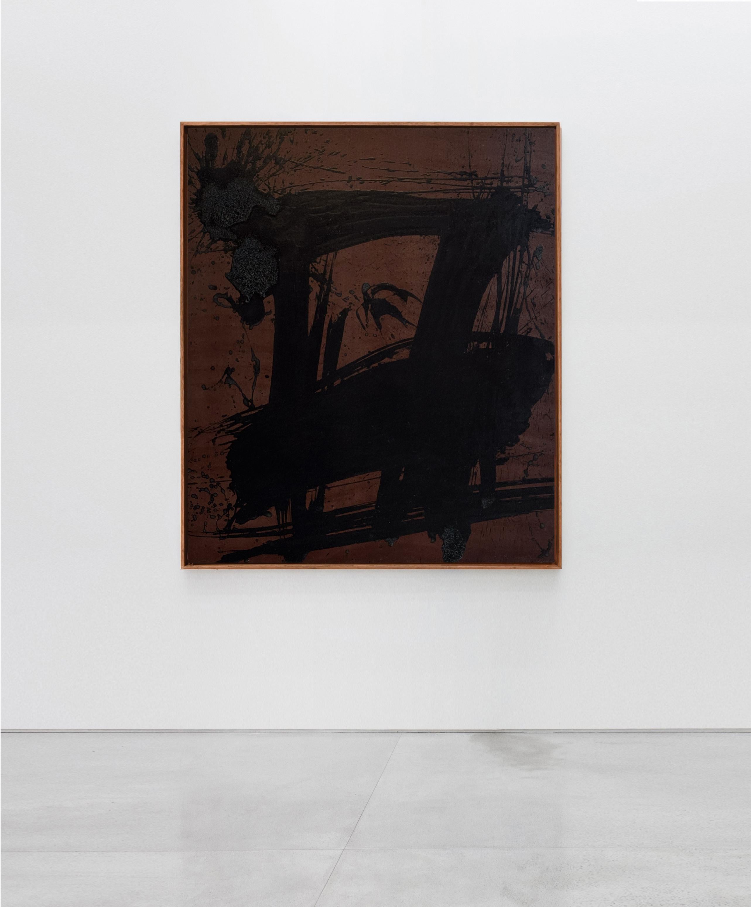 Jonathan Freemantle Contemporary Abstract Expressionist Painting BrownDark Tones For Sale 3