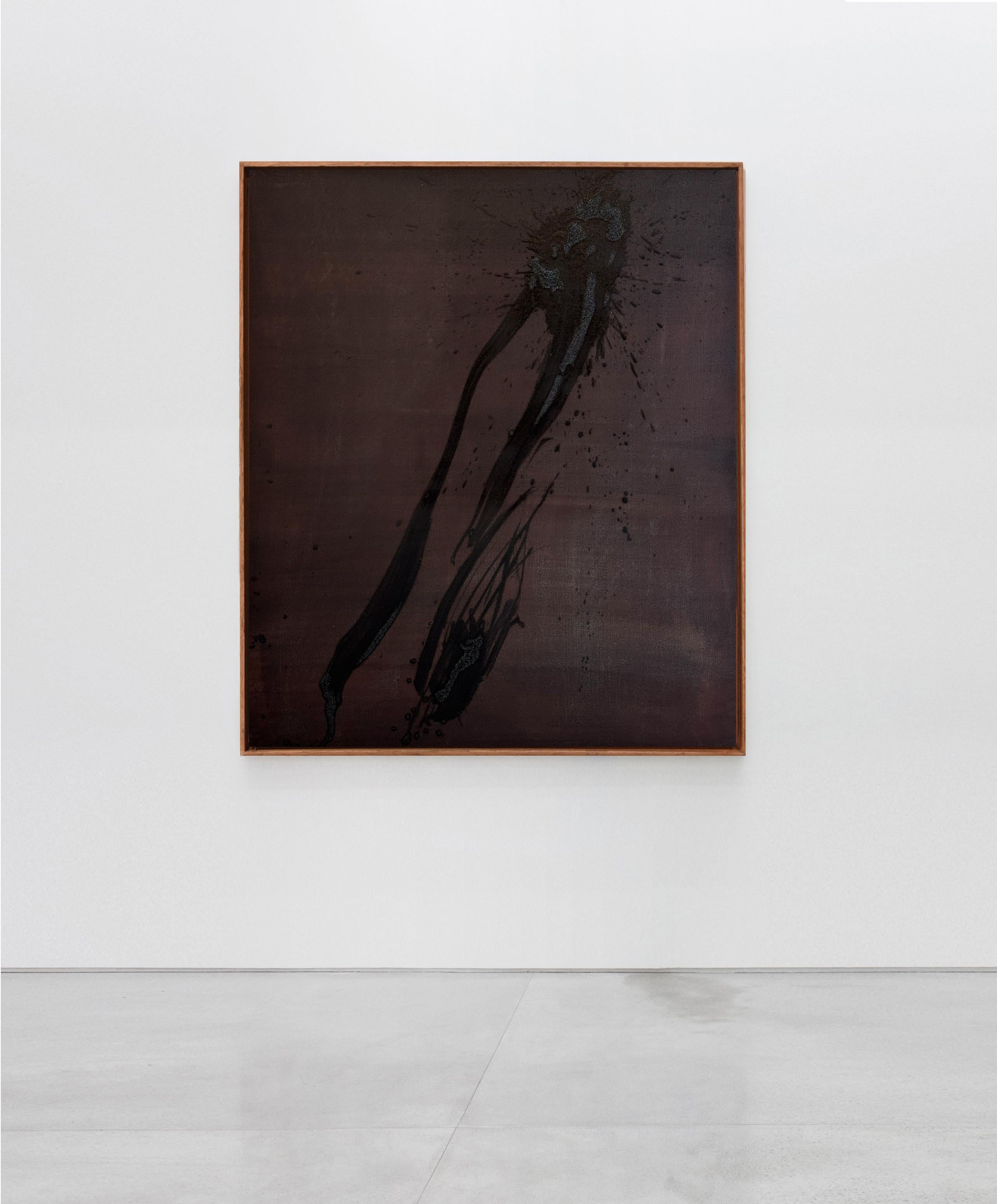 Jonathan Freemantle Contemporary Abstract Expressionist Painting in Dark Tones For Sale 4