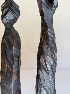 ABSTRACT Wood Sculpture Landscapes Black Contemporary Jonathan Freemantle