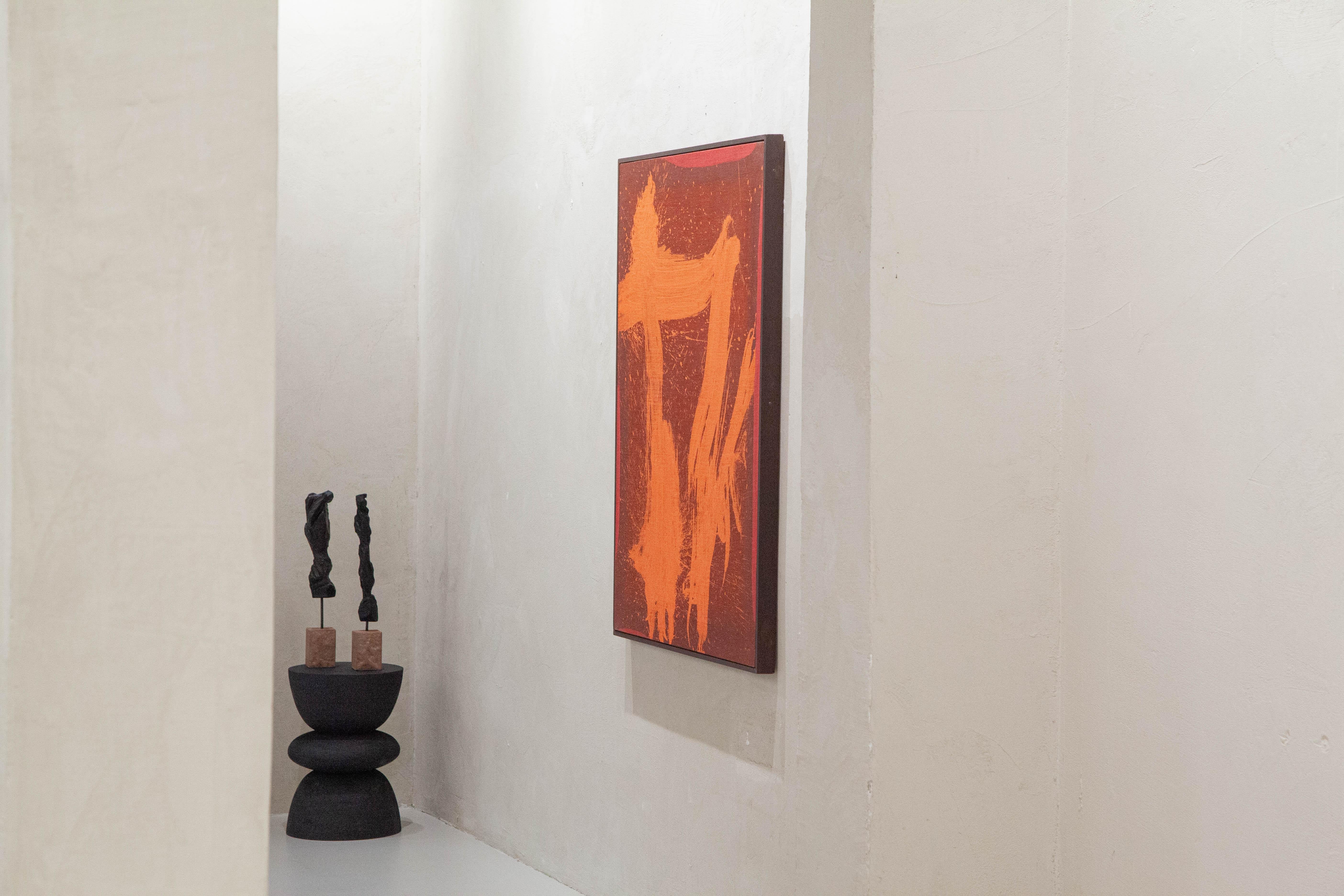 ABSTRACTO Escultura de madera Paisajes Negro Contemporáneo Jonathan Freemantle en venta 5
