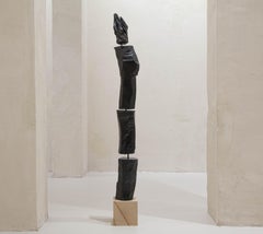 ABSTRACTO Escultura de madera Paisajes Negro Contemporáneo Jonathan Freemantle