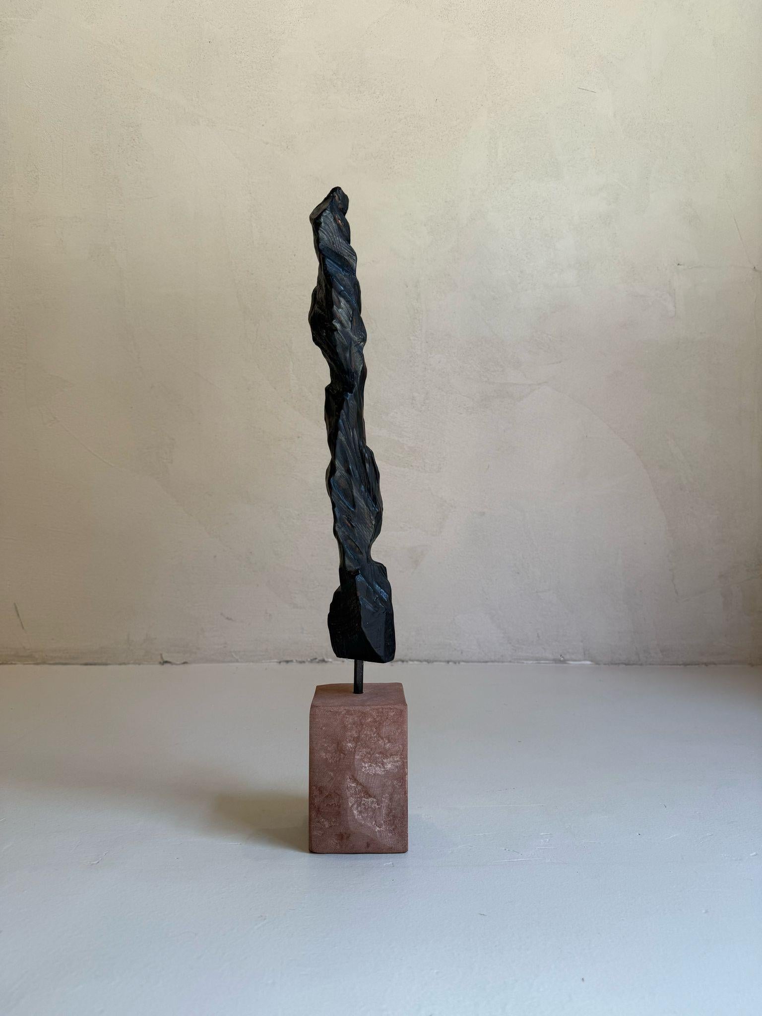 ABSTRACTO Escultura de madera Paisajes Negro Contemporáneo Jonathan Freemantle