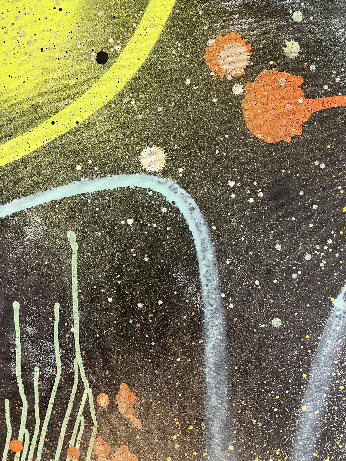 Pensamientos en el Espacio 8 - Painting Abstracto de Jonathan Georgi