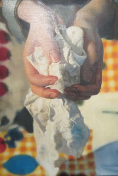 Beautiful English photo realist ORIGINAL oil painting from 1994 "Hand Study"