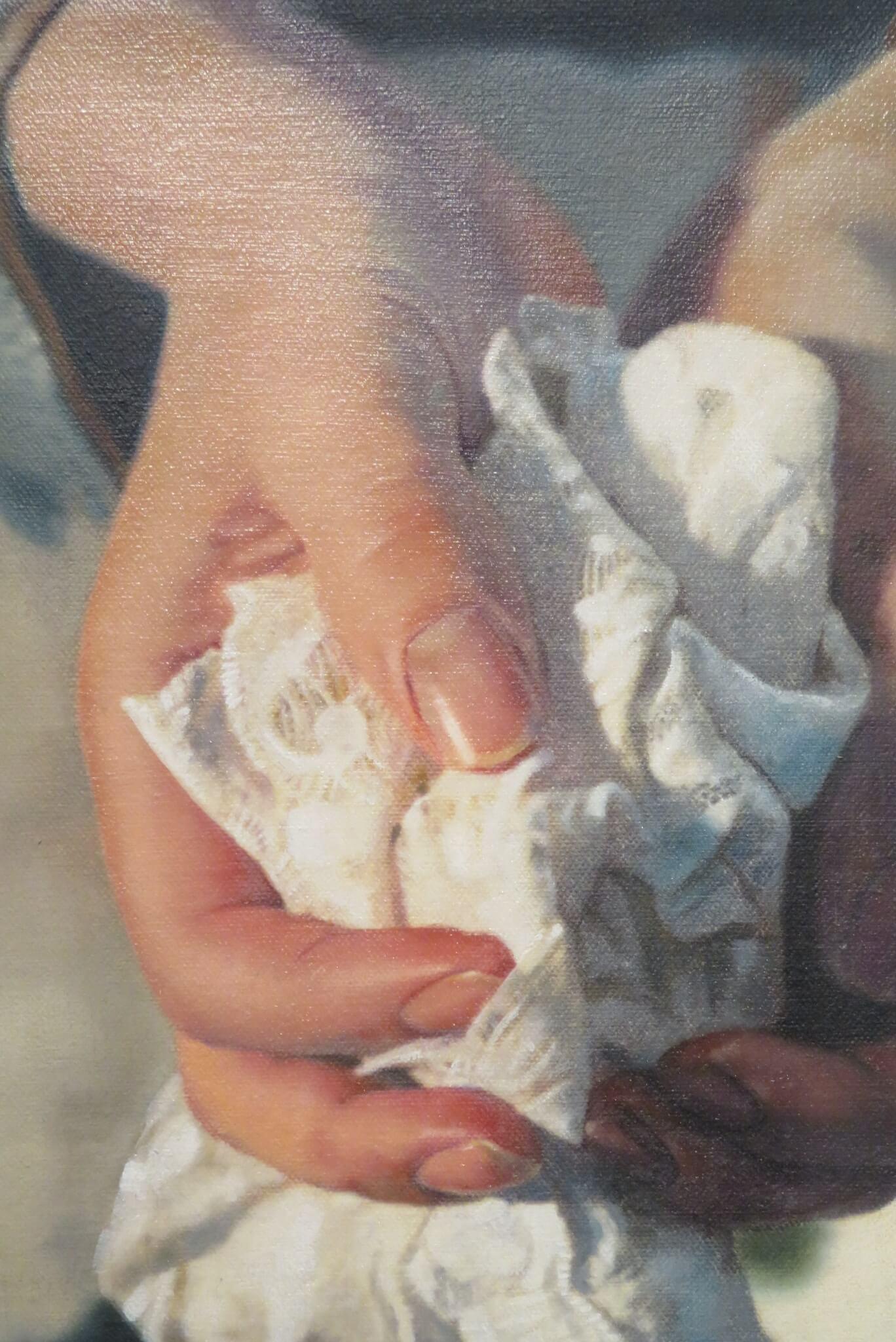 Schönes englisches fotorealistisches ORIGINAL-Ölgemälde von 1994 
