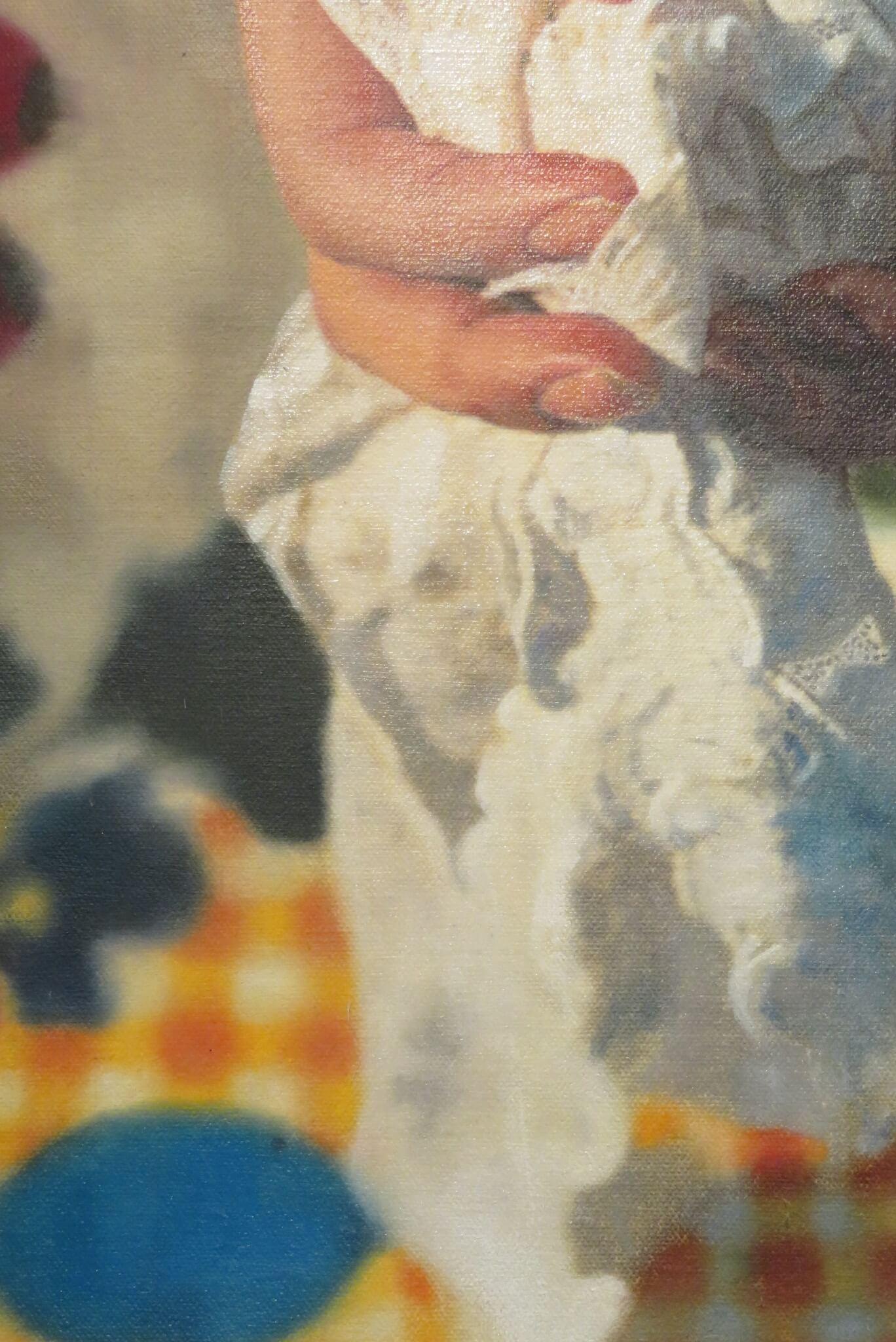 Schönes englisches fotorealistisches ORIGINAL-Ölgemälde von 1994 