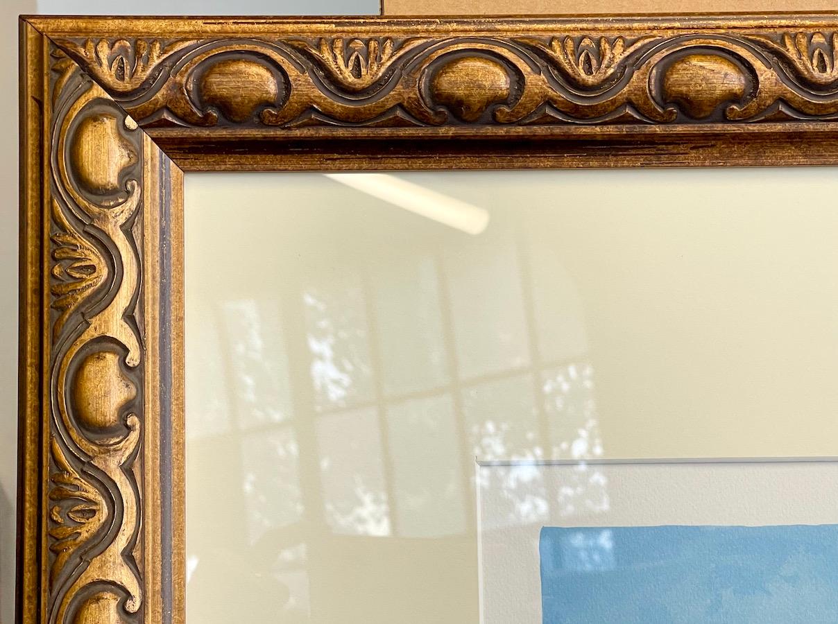 SHARING THE CHORES Signierte Lithographie Schwarze Frauen, Bauernhof Hühner, Gullah Culture im Angebot 1