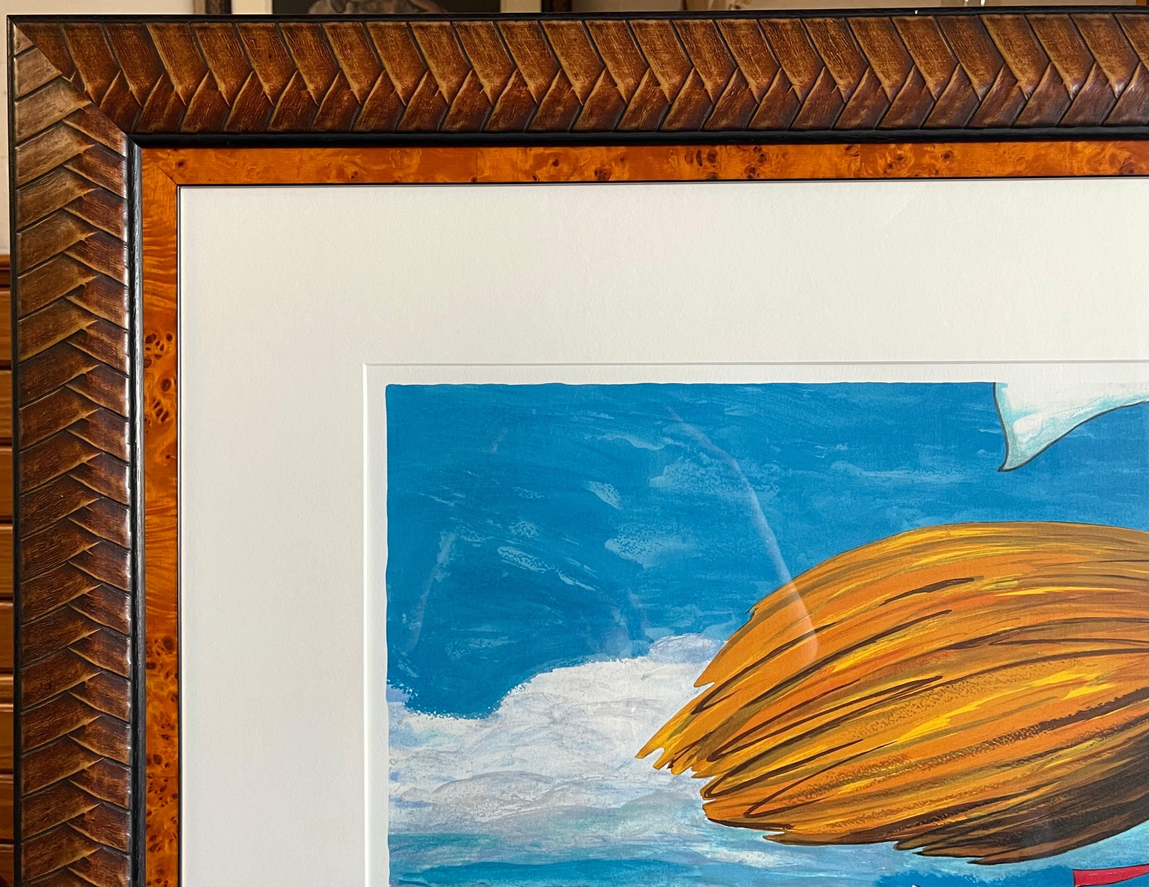 SWEETGRASS CARRIERS Litografia firmata e incorniciata, contadino nero Lowcountry SC Gullah - Print Contemporaneo di Jonathan Green
