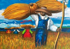 SWEETGRASS CARRIERS Signed Lithograph, South Carolina Lowcountry, Gullah Culture