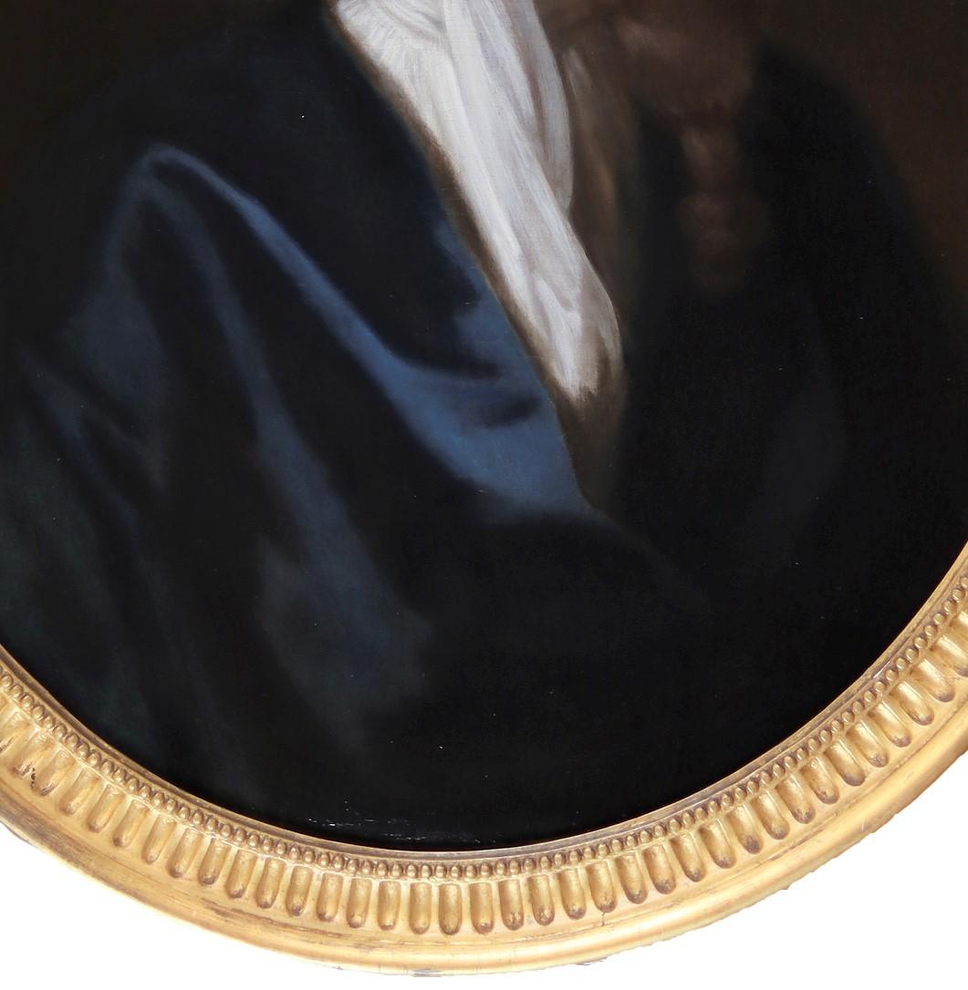 A Superb pair of oval portraits with full provenance. Portrait of John Wood Esq of Hollin Hall, Yorkshire; Portrait of Francis Wood. Circa 1710.

Oils on canvas:29 x 24 in. Frame: 37 x 34 in. Superb period oval carved wood frames. 

John Wood of