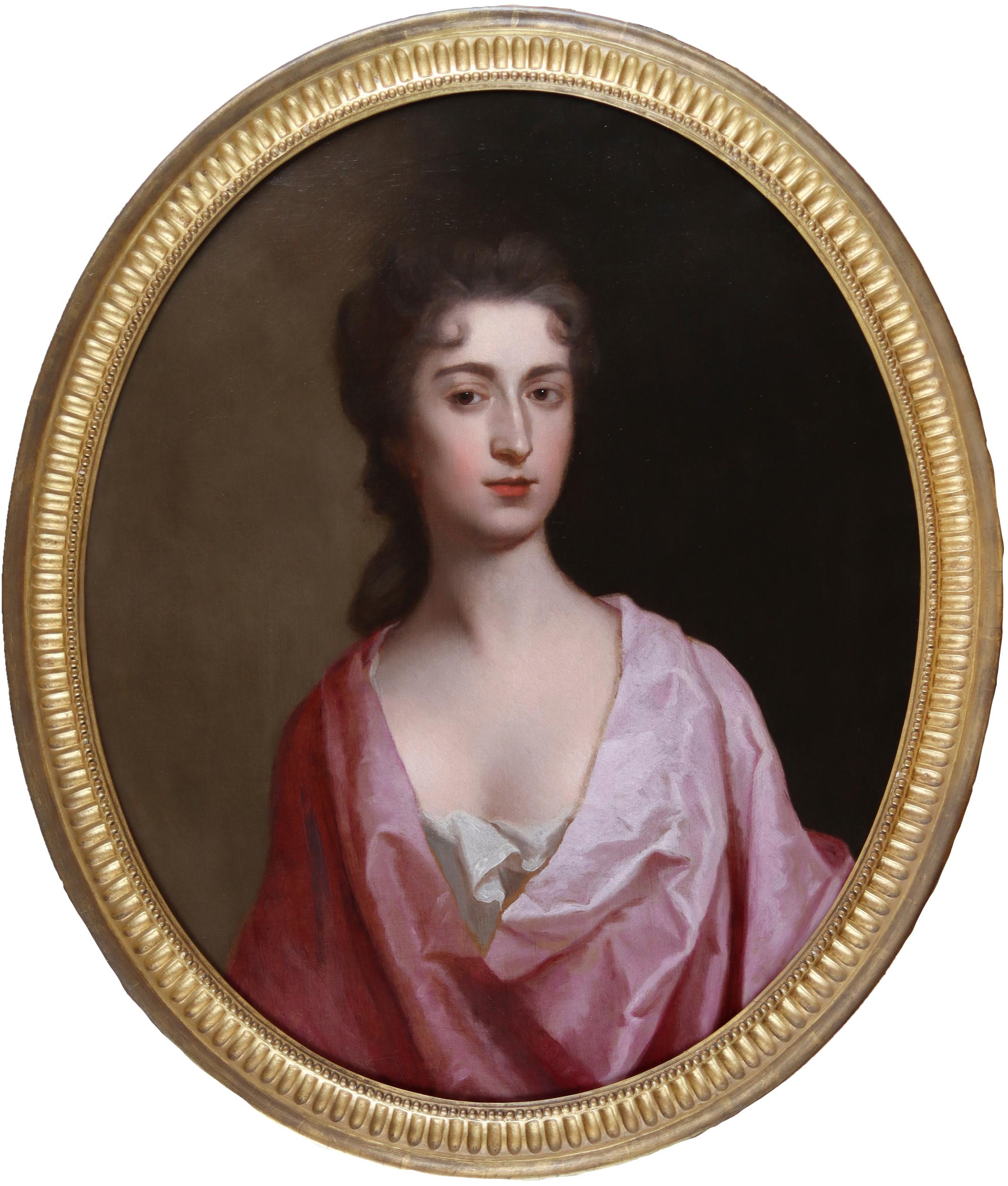 Portraits of John Wood of Hollin Hall, Yorkshire; and Francis Wood (pair) - Painting by Jonathan I Richardson 