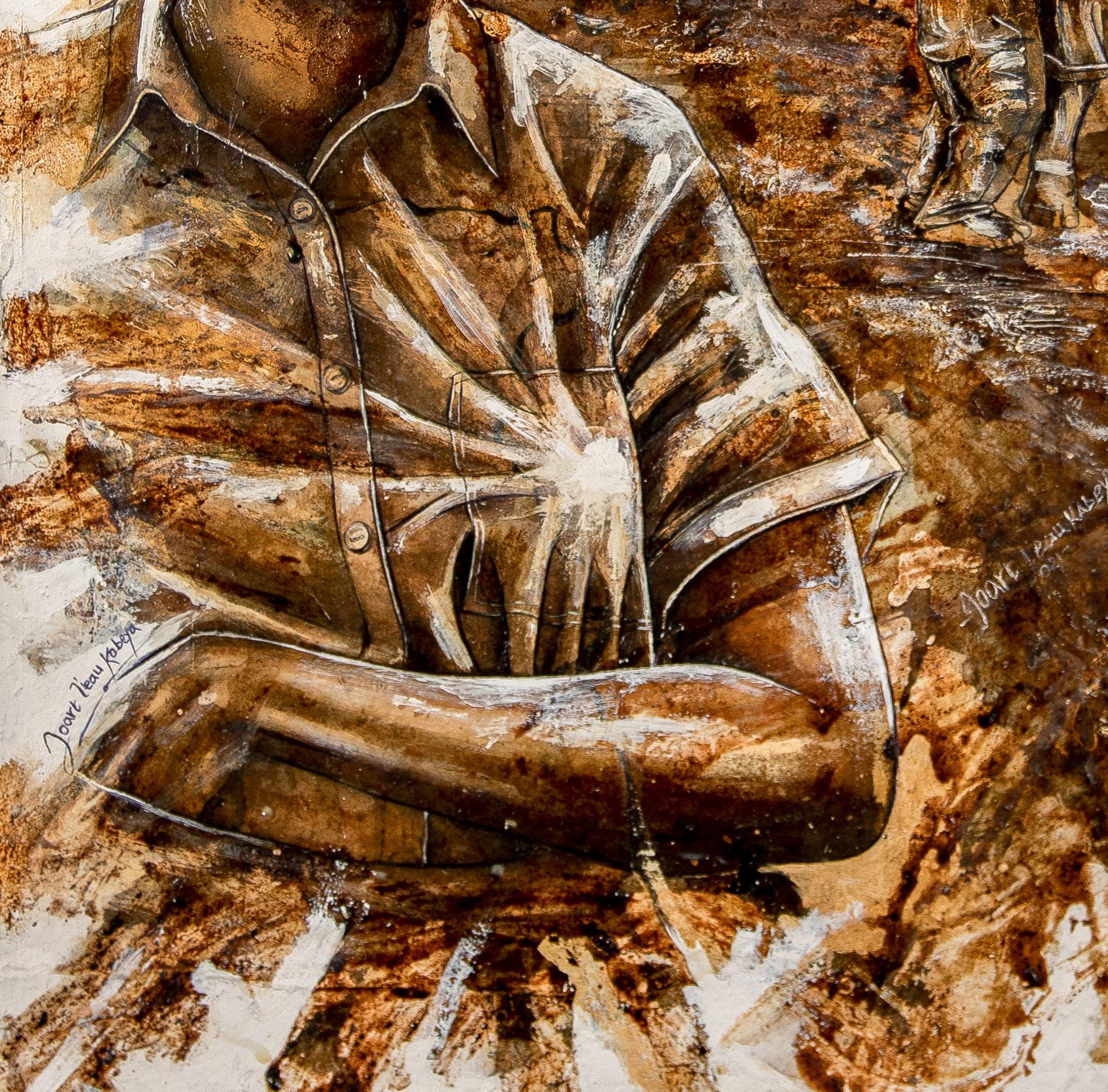 Africa Girl's Right est une peinture originale de Jonathan Kabeya. Jonathan a créé Africa Girl's Right avec Coffee-Sukarism (Burnt Sugar, encre de stylo sur un papier de lin de 17.5W par 19.6H inches.

Dans la région, 9 millions de filles âgées de 6