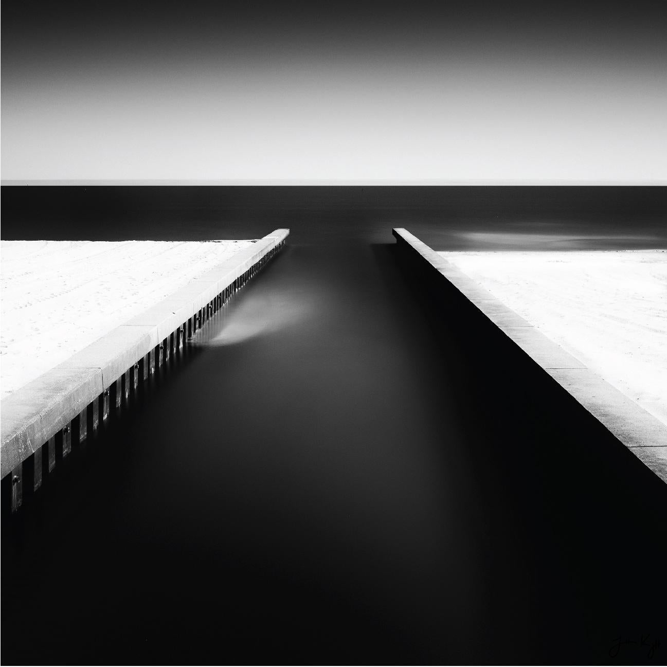 Jonathan Knight Lone Bird, Mississippi Gulf Coast. Black and white