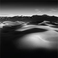 Summit & Dunes, Death Valley. Fine art black & white landscape photography print