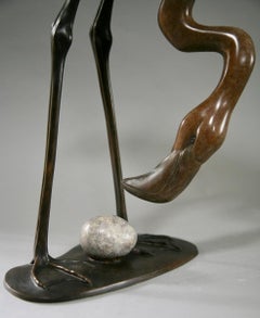 Flamingo - Bronze Sculpture - Contemporary - Animal