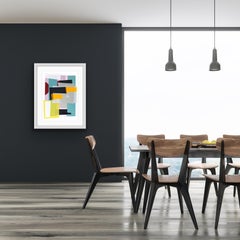 Lago Verde, Unique Geometric Print, Original Abstract Art, Statement Artwork