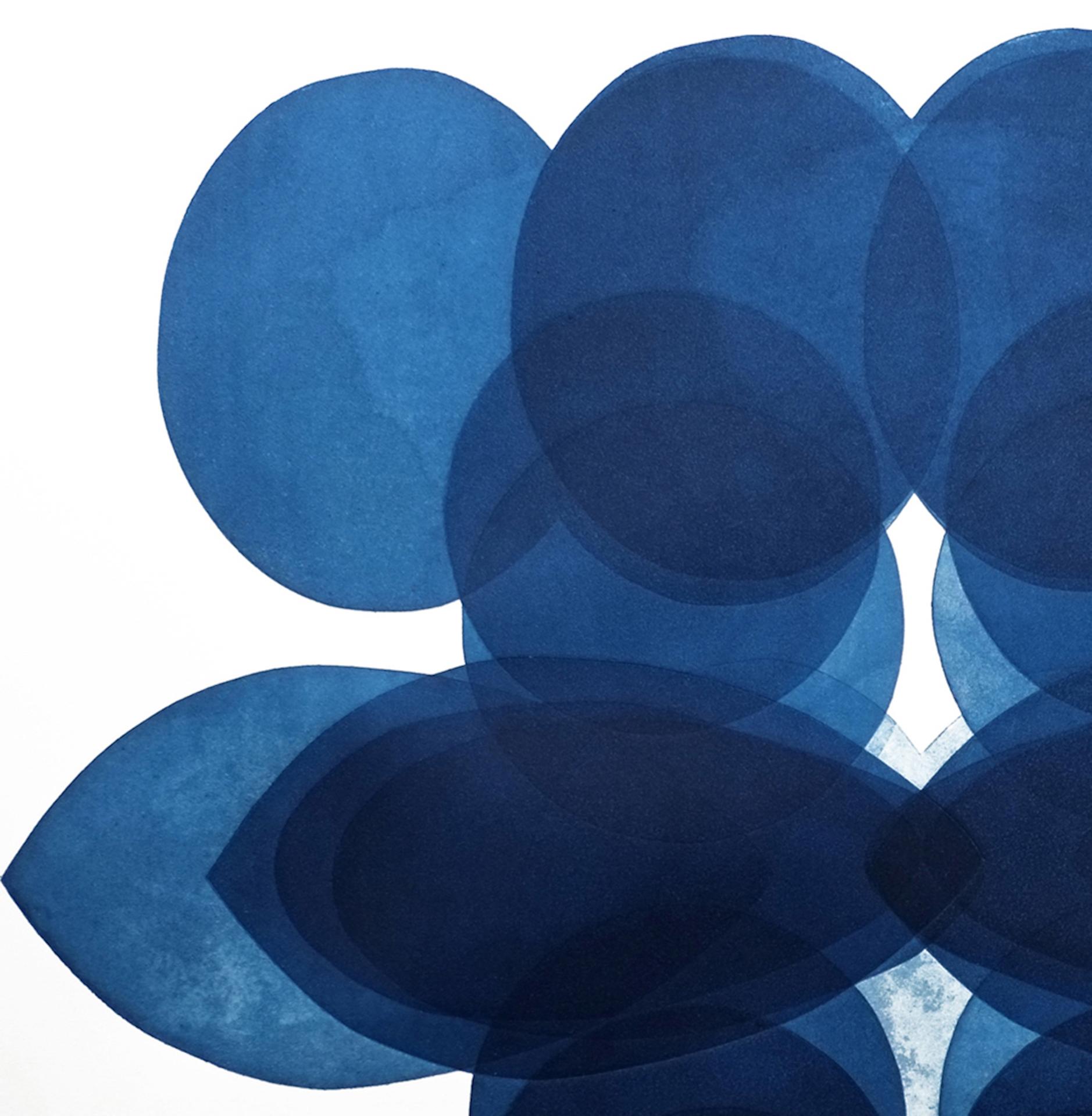 Jonathan Moss, NV6, Stampa contemporanea minimalista, Arte blu, Arte bianca in vendita 3